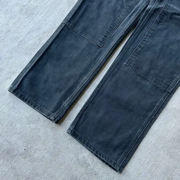 Vintage Y2K Carhartt black double knee work wear carpenter pants